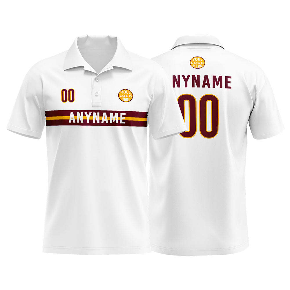 Custom Football Polo Shirts  for Men, Women, and Kids Add Your Unique Logo&Text&Number Washington enthsush