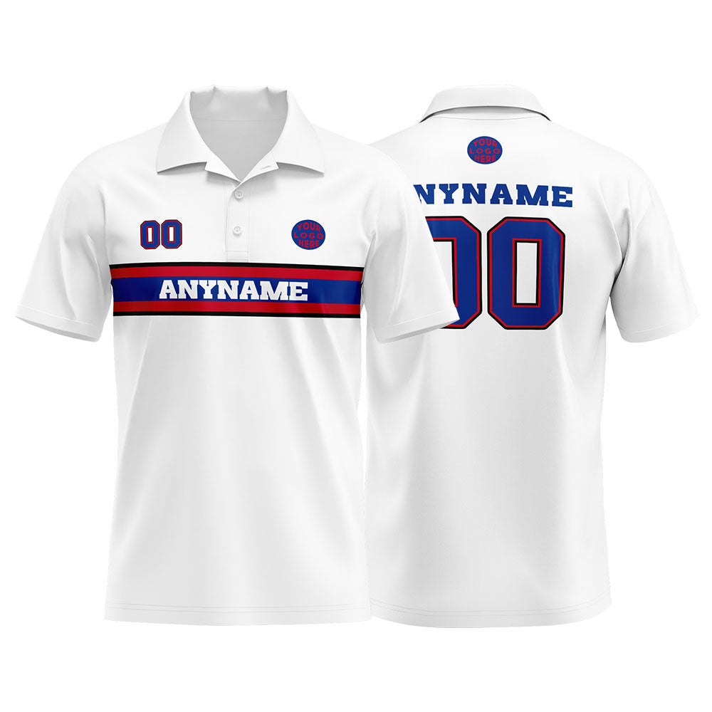 Custom Football Polo Shirts  for Men, Women, and Kids Add Your Unique Logo&Text&Number Buffalo enthsush