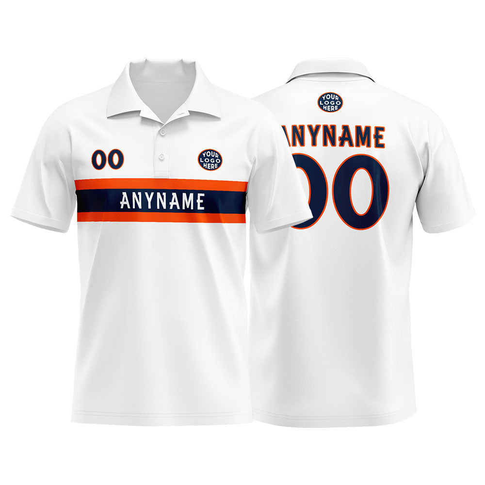 Custom Football Polo Shirts  for Men, Women, and Kids Add Your Unique Logo&Text&Number Denver enthsush