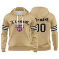 Custom Sweatshirt Hoodie For Men Women Girl Boy Print Your Logo Name Number Gold&Black&White enthsush