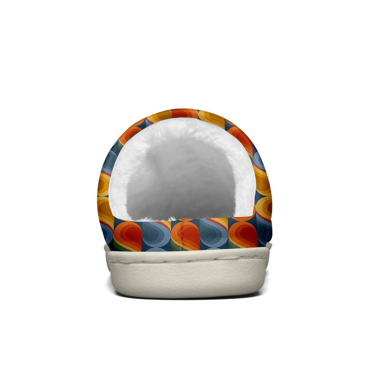 Custom Your Own Personalized Cotton Slippers for Dog Cat Lover Add Any Text Photoes Orange&Grayish blue enthsush