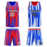 Custom Reversible Basketball Suit for Adults and Kids Personalized Jersey Red&Royal