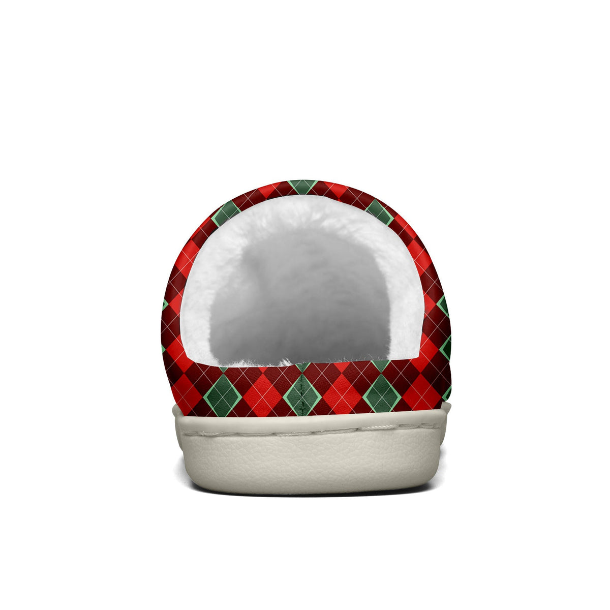 Custom Your Own Personalized Cotton Slippers for Dog Cat Lover Add Any Text Photoes Red&Green Diamond enthsush