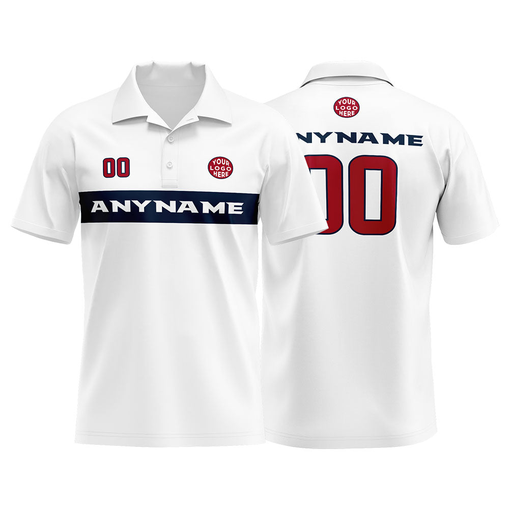 Custom Football Polo Shirts  for Men, Women, and Kids Add Your Unique Logo&Text&Number Houston enthsush