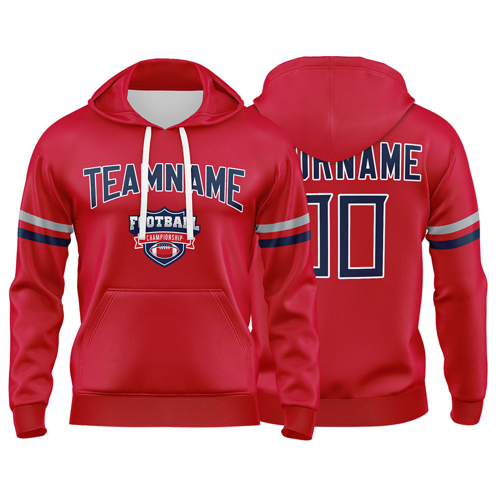 Custom Sweatshirt Hoodie For Men Women Girl Boy Print Your Logo Name Number Red&Navy&White&Gray enthsush
