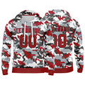 Custom Sweatshirt Hoodie For Men Women Girl Boy Print Your Logo Name Number Red&Dark Gray enthsush