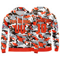 Custom Sweatshirt Hoodie For Men Women Girl Boy Print Your Logo Name Number Orange&Brown enthsush