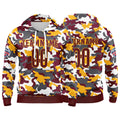 Custom Sweatshirt Hoodie For Men Women Girl Boy Print Your Logo Name Number Yellow&Burgundy enthsush