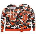 Custom Sweatshirt Hoodie For Men Women Girl Boy Print Your Logo Name Number Orange&Black enthsush