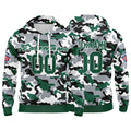 Custom Sweatshirt Hoodie For Man Woman Girl Boy Print Your Logo Name Number Green&Black enthsush