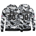 Custom Sweatshirt Hoodie For Man Woman Girl Boy Print Your Logo Name Number Black&Gray enthsush
