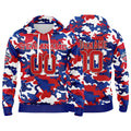 Custom Sweatshirt Hoodie For Men Women Girl Boy Print Your Logo Name Number Royal&Red enthsush